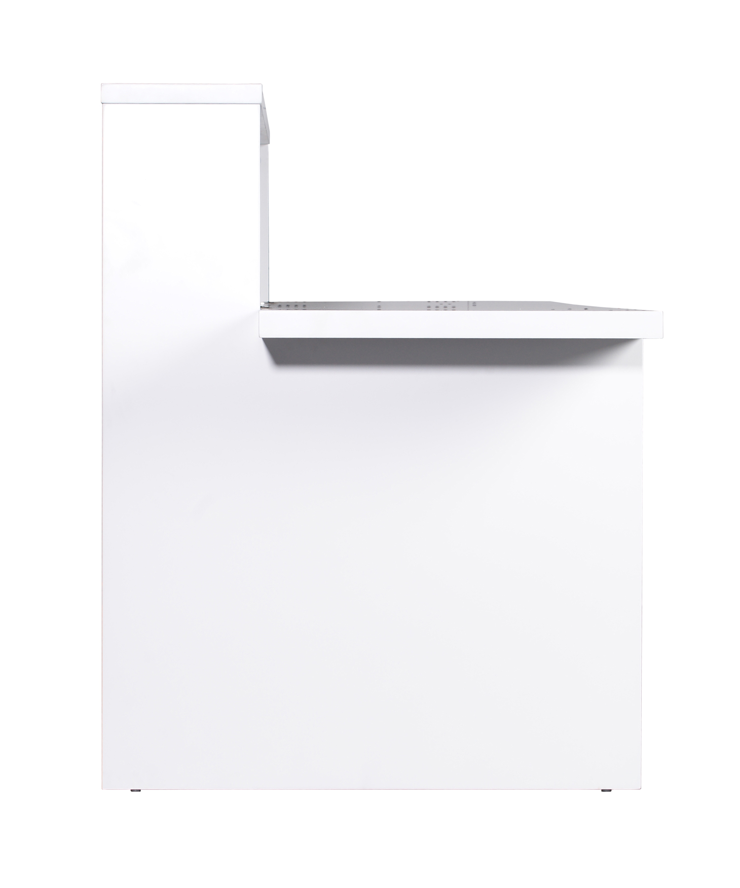 The 5-O Reception Counter - Gloss White 2400mm W x 848mm D x 1100mm H (RC5-O GW) - Image 4