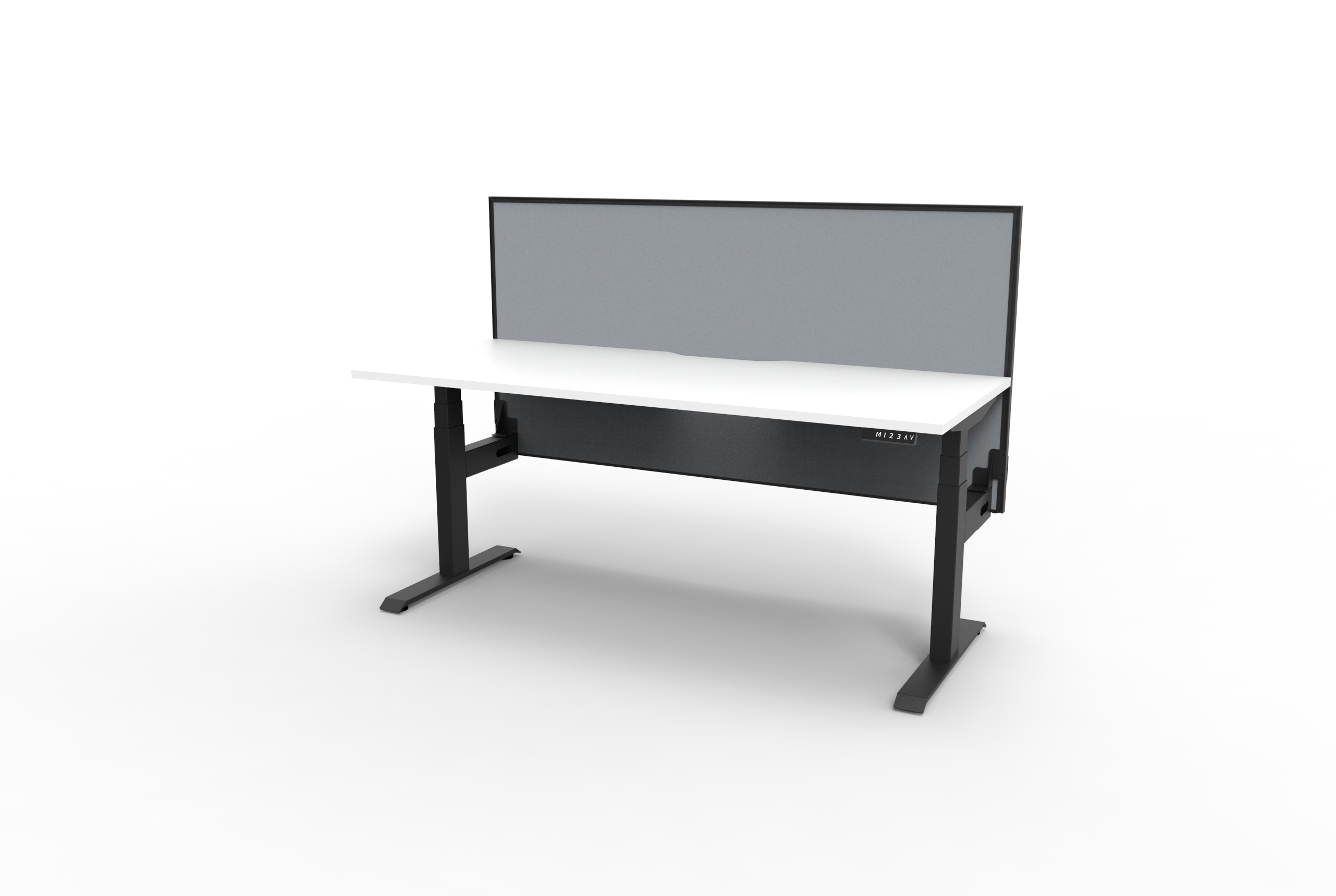 Boost+ Single Sided Workstation With Screen - (B+1PWS) - Image 2