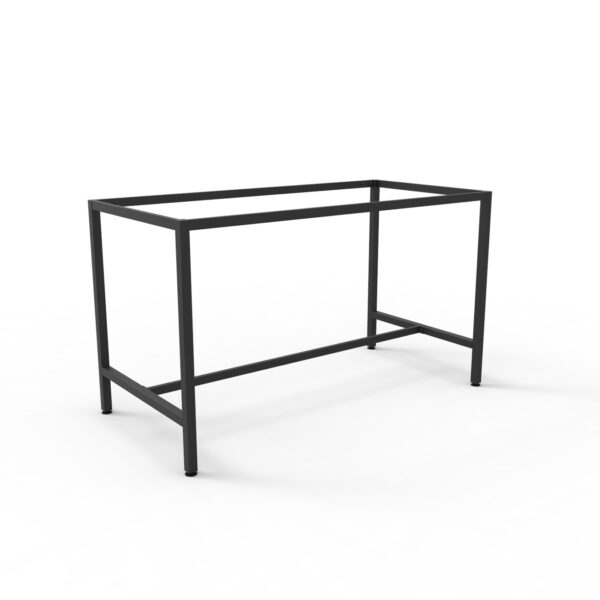 High Bar Steel Frame Only – Black Powdercoat 1800mm W x 900mm D x 1050mm H 40mm x 40mm (BHF189 BL)