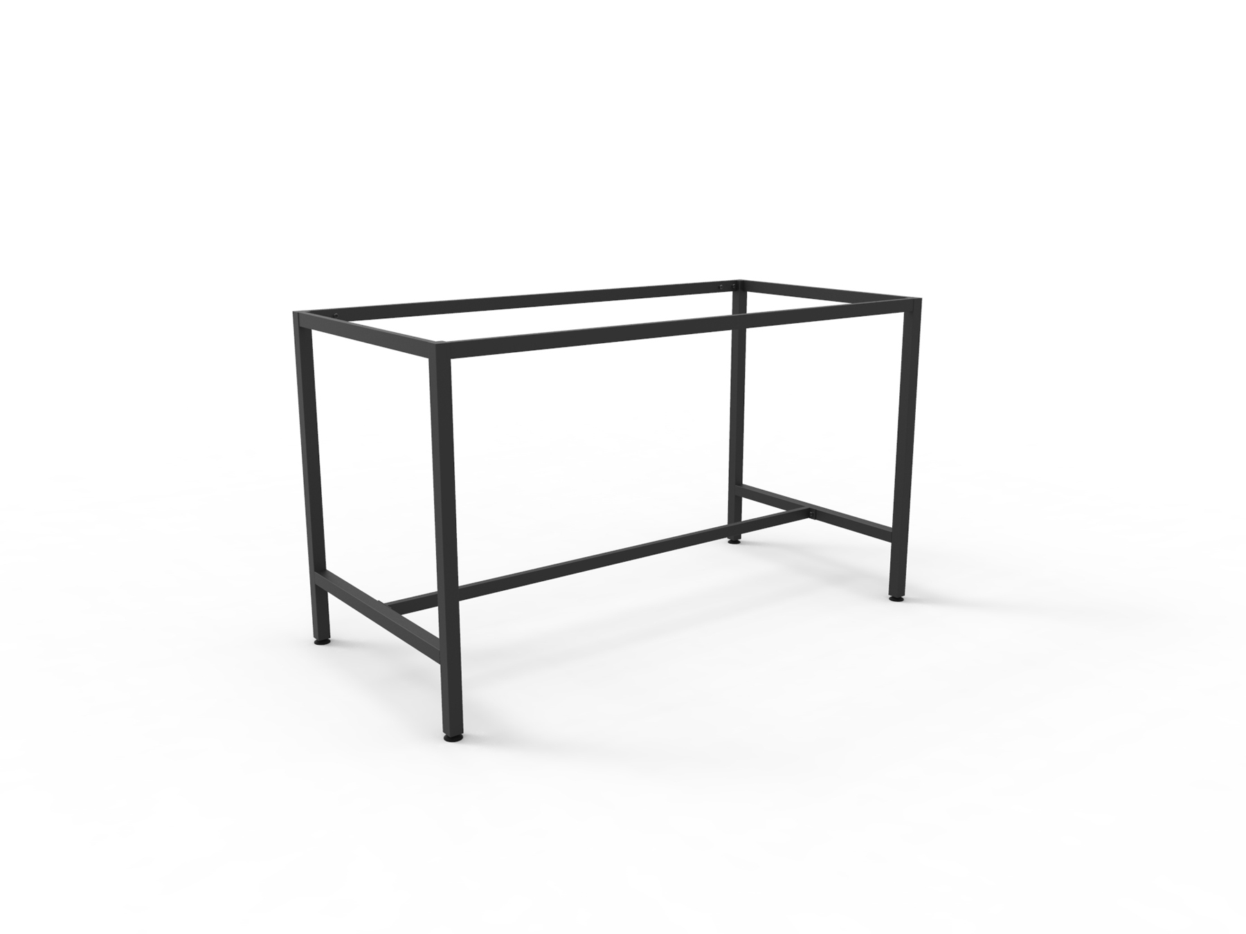 High Bar Steel Frame Only - Black Powdercoat 1800mm W x 900mm D x 1050mm H 40mm x 40mm (BHF189 BL)