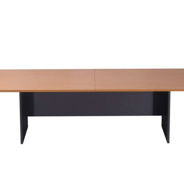 Rapid Worker Rectangular Boardroom Table 3200mm W x 1200mm D x 730mm H 25mm T Worksurface / 18mm T Ironstone Underframe E0 Rated Melamine Board (CBT3212)