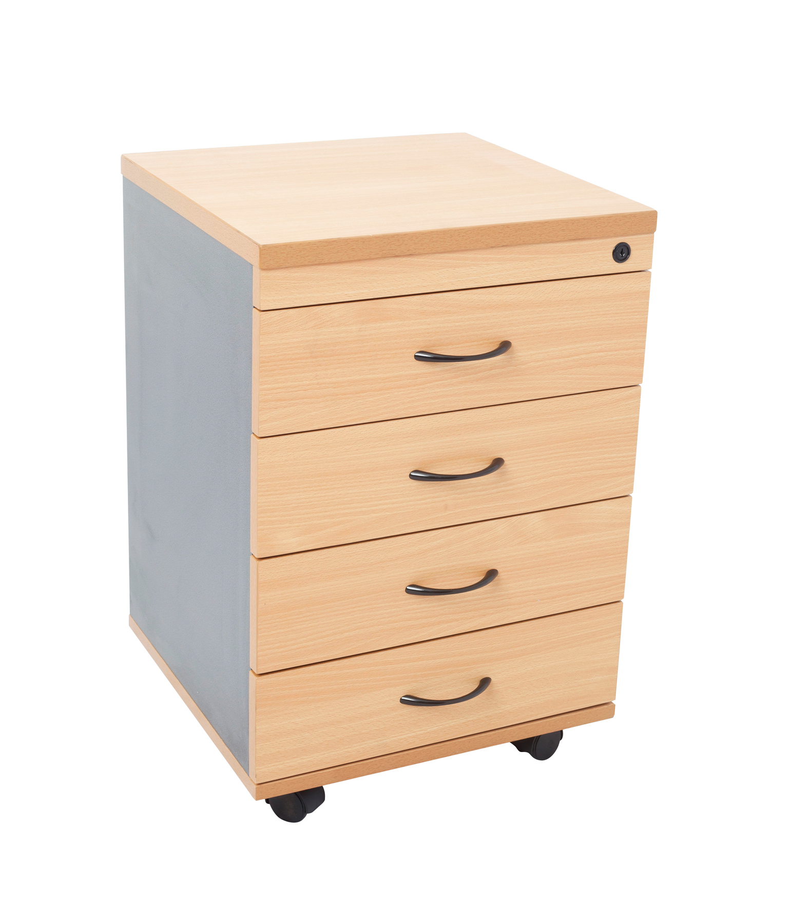 Rapid Worker 4 Drawer Mobile Pedestal - 465mm W x 447mm D x 690mm H - (CMP4D)