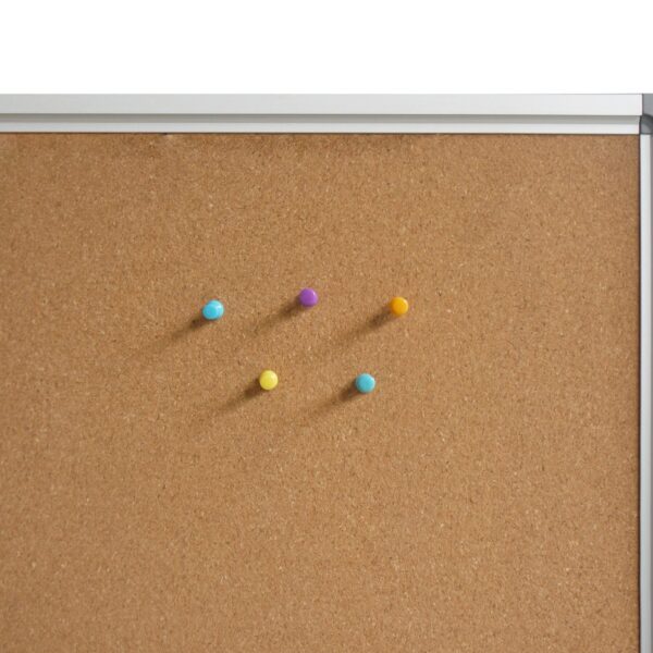 Composite Corkboard with Aluminium Frame, Suitable for Pins or Stickers (C96 – C2412)