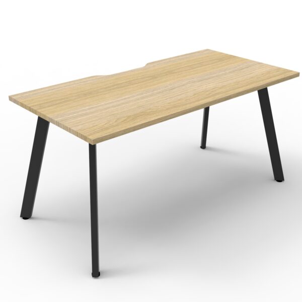 Eternity 1 Person Single Sided Splayed Leg Workstation – No Screen (D-ELS1P)