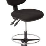 Commercial Grade Medium Back Drafting Chair 2 Lever Mechanism (EC070BM DRAFTING)