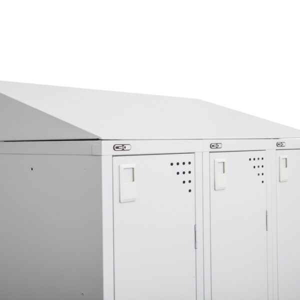GO 30 Degree Sloping Top For Bank Of 3 305mm W Lockers   270mm H X 915mm W (G32830 SG)