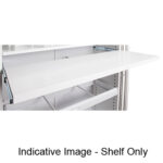 Go Pull Out File Reference Shelf To Suit 900mm W Tambour Door Unit - White China (GG09PS WC)