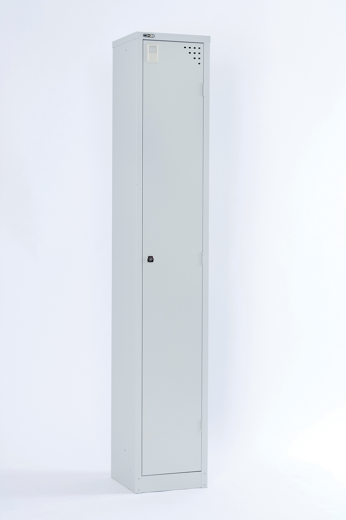 GO Locker - Single Door 1830mm H x 380mm W x 455mm D - silver grey (GL380/1 SG)