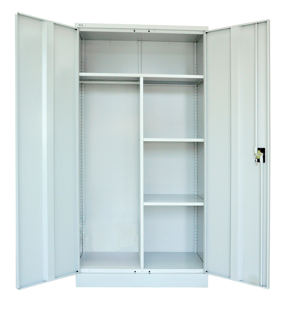 GO Wardrobe Unit 1830mm H x 910mm W x 450mm D - Silver Grey (GWA18 SG)