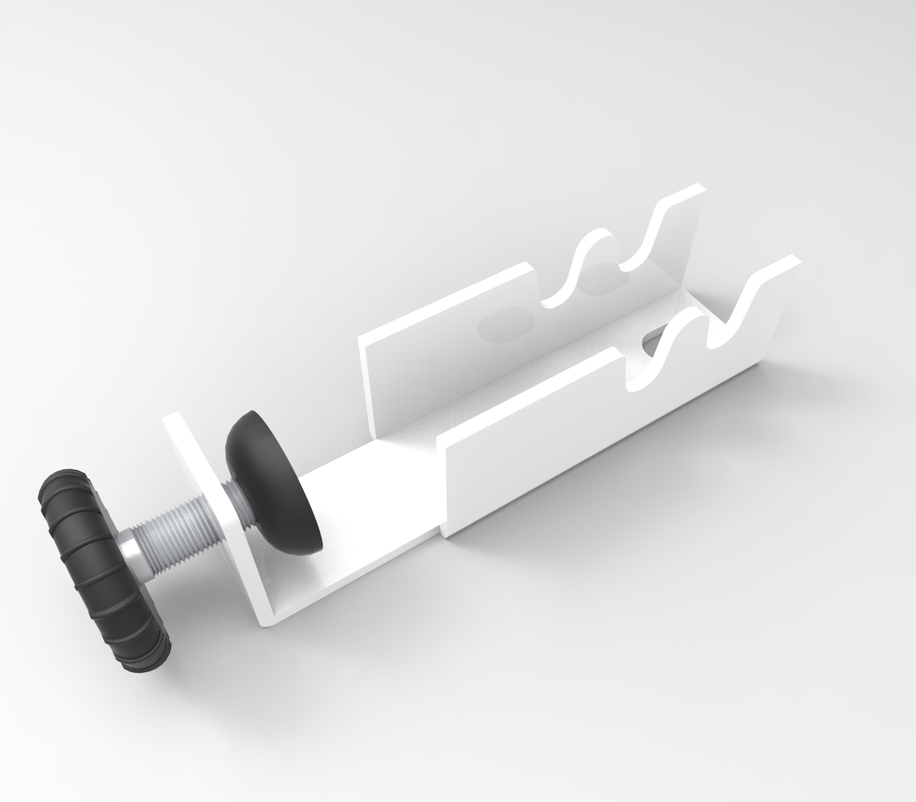 Rapid Infinity Return/Corner Workstation Rail Clamp (Set of 2) (IRC W)