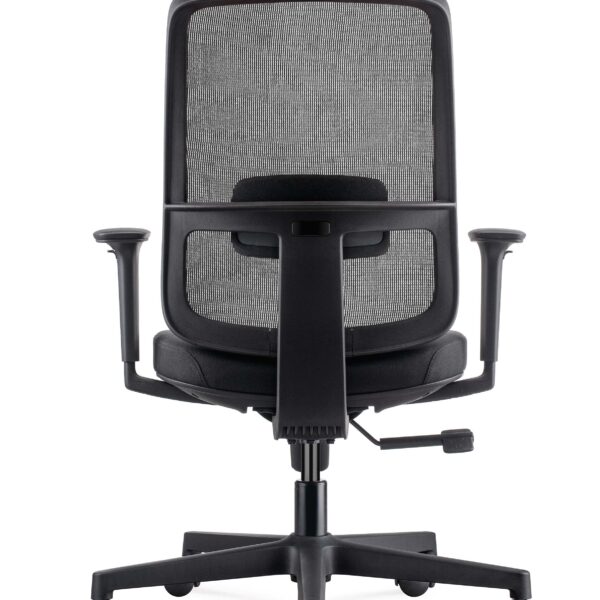 Lotto Medium Back Mesh Operator Chair - White with Grey (LOTTO MB WH/GY)