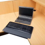 Rapidline Lozenge to suit 25mm thick desk - Graphite Ripple (LOZENGE25 GR)