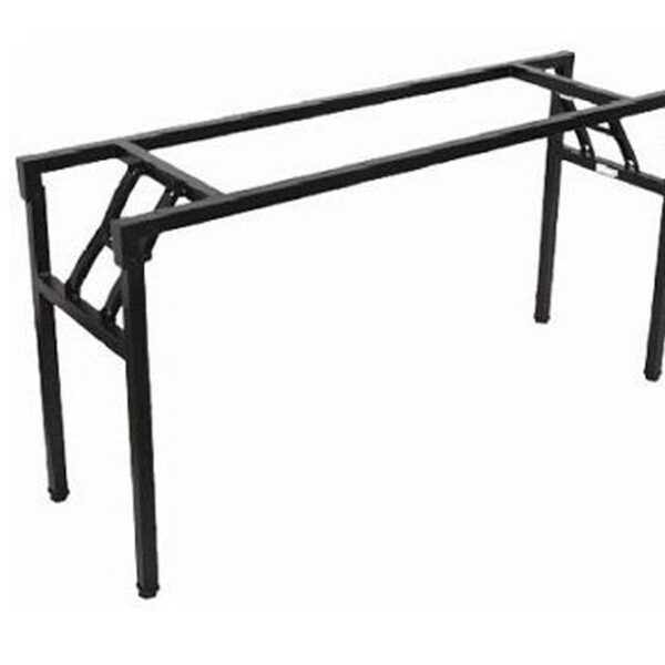 Steel Frame Folding Table Frame Only – 1400mm W x 580mm D  x 705mm H 30mm x 30mm – Black (LS1575 B)