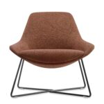 Lutie Cross Base Breakout Lounge Chair - (LUTIE CROSS RUST)
