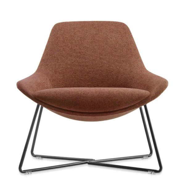 Lutie Cross Base Breakout Lounge Chair – (LUTIE CROSS RUST)