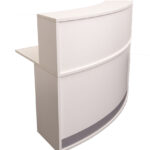 Modular Reception Counter Module - Natural White 1339mm W x 872mm D x 1160mm H (MOD1 NW)