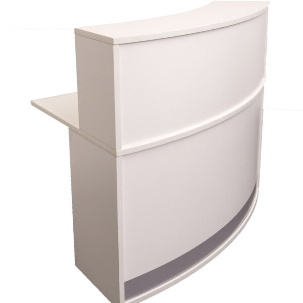 Modular Reception Counter Module – Natural White 1339mm W x 872mm D x 1160mm H (MOD1 NW)