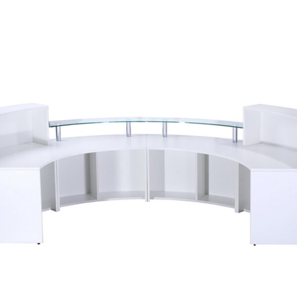 Modular Reception Counter Module – Natural White 1339mm W x 872mm D x 935mm H (MOD2 NW)