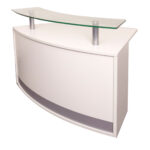 Modular Reception Counter Module - Natural White 1339mm W x 872mm D x 935mm H (MOD2 NW)