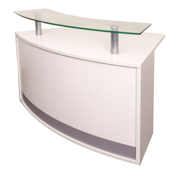 Modular Reception Counter Module – Natural White 1339mm W x 872mm D x 935mm H (MOD2 NW)