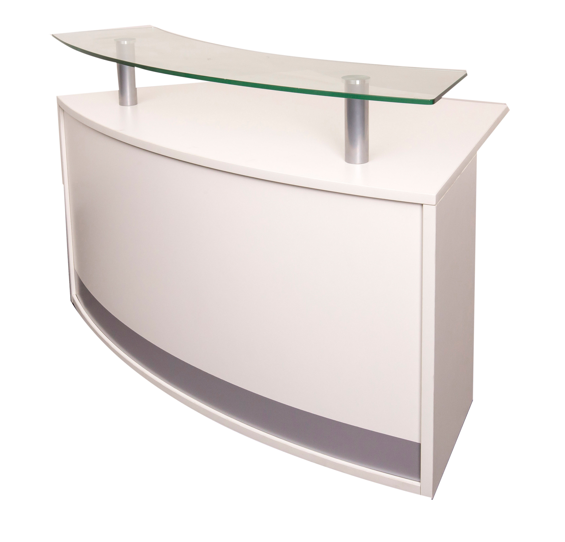 Modular Reception Counter Module - Natural White 1339mm W x 872mm D x 935mm H (MOD2 NW)