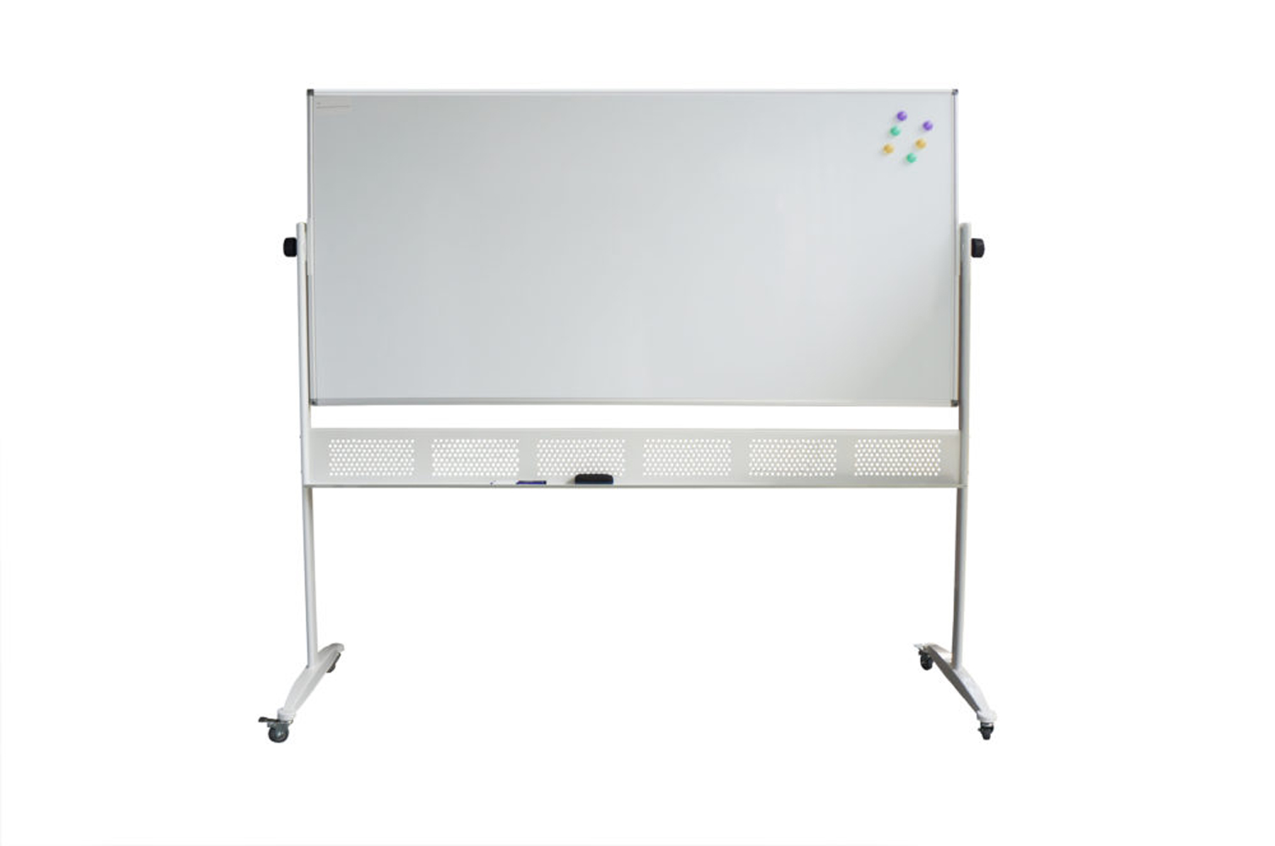 Double Sided Pivoting Mobile Whiteboard with Pen Tray (MW1512-MW18960)