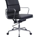Rapidline Medium Back Meeting/Executive Chair Single Point Lock Mechanism (PU900M)