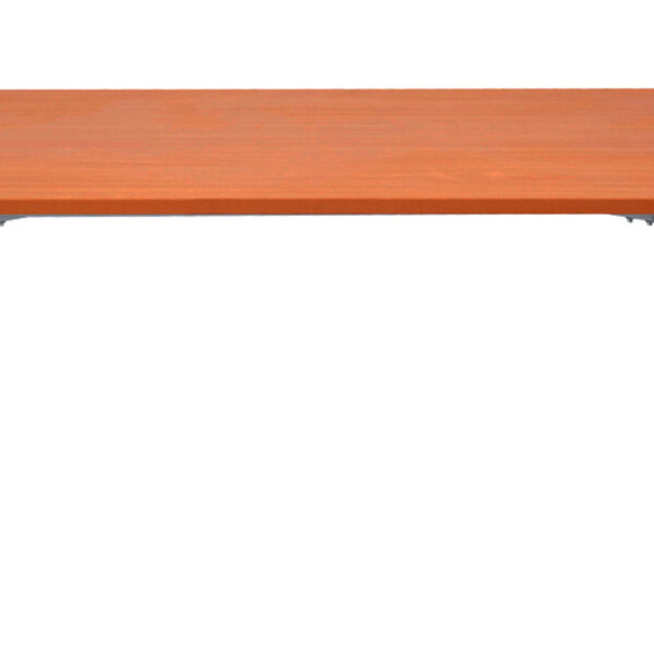 Rapid Span Meeting Table 1800mm W x 750mm D x 705mm H Silver P/C Frame With Chrome Foot – Adj. Levelling Feet E0 Rated Melamine Board – Cherry (RST1875 C)