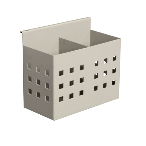Double Slot Pen Holder To Suit Rapid Screen Perforated Steel Design – Precious Silver (SCPEN HOLDER2)