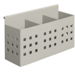 Triple Slot Pen Holder To Suit Rapid Screen Perforated Steel Design - Precious Silver (SCPEN HOLDER3)