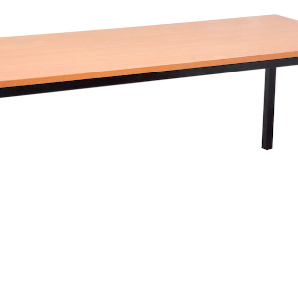 Steel Frame Table 1200mm W x 600mm D x 730mm H – 40mm x 40mm Tube Frame – Adj. Feet E0 Rated Melamine Board (SFT126 SFT1575 SFT1875 SFT189)