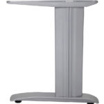 Span Workstation Leg Set ( 1 x LHS + 1 x RHS Leg Per Box) 560mm D x 705mm H x 60mm W Unique Design - Steel Construction - Cable Ducting Ability Within Leg - Brushed Silver (SPLEG BS)