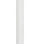Corner Workstation 90. Deg Post Leg 50mm x 50mm x 705mm H Steel Construction - Black Adj. Levelling Feet - White Satin (SPPM WS)