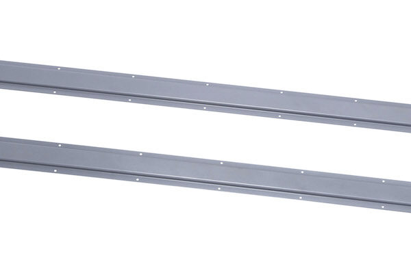 Rapid Span electric Worktop stiffening rail to suit 1500 Desk –  Brushed Silver