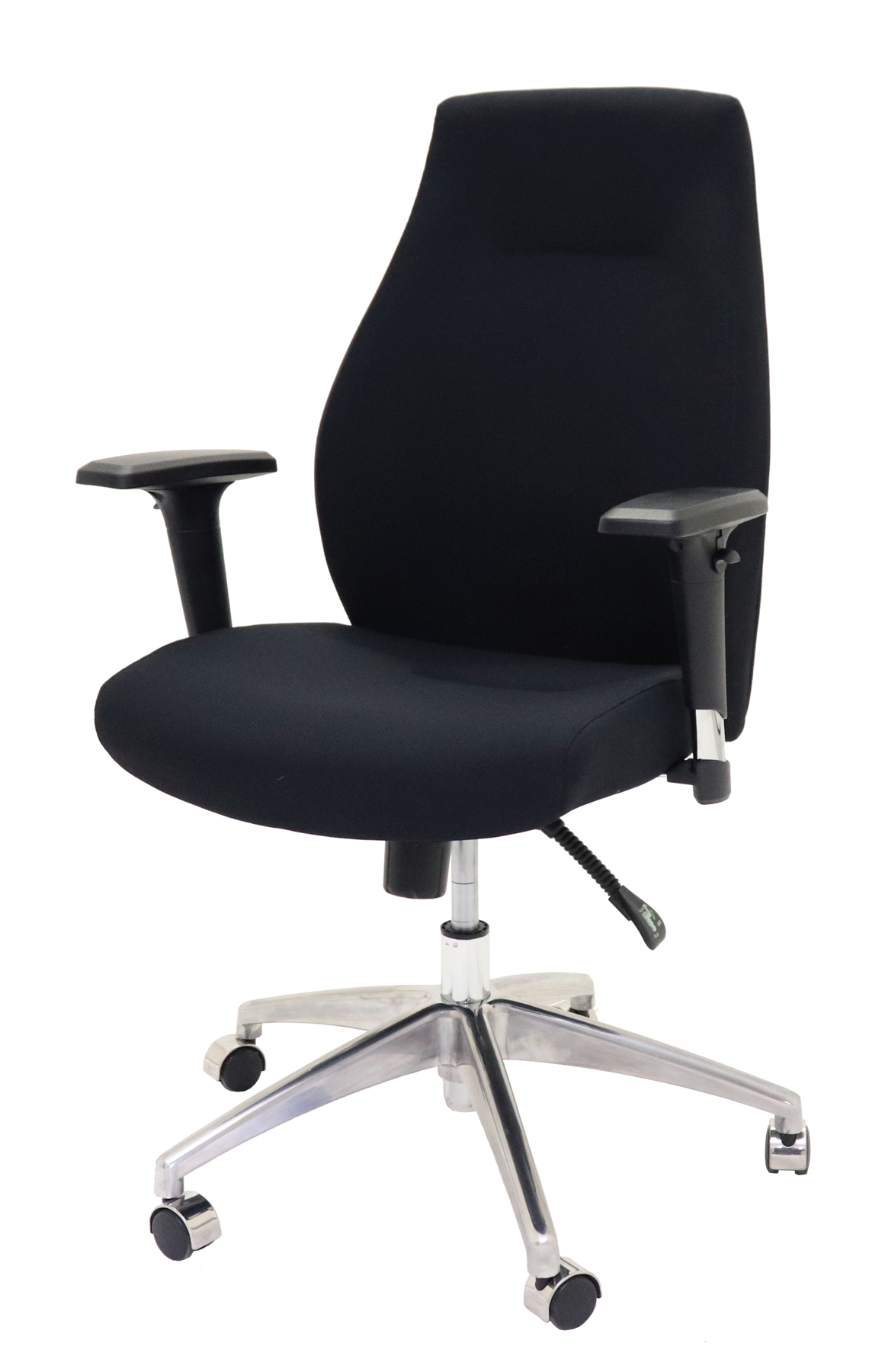 Swift High Back Operator ChairHigh Back Fabric Commercial Grade Chair - High Grade Black Fabric Upholstery (SWIFT BL)
