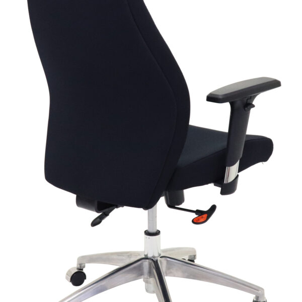 Swift High Back Operator ChairHigh Back Fabric Commercial Grade Chair – High Grade Black Fabric Upholstery (SWIFT BL)