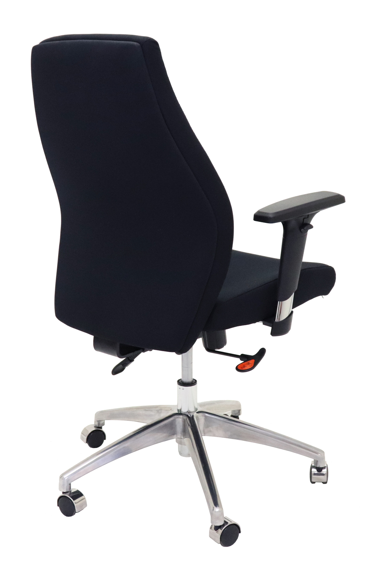 Swift High Back Operator ChairHigh Back Fabric Commercial Grade Chair - High Grade Black Fabric Upholstery (SWIFT BL) - Image 2