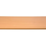 Table Top Only 1800mm w x 700mm D x 25mm T E0 Rated Melamine Board - Matching Rigid  Edging - 2 x 80mm Dia Cable Entry Holes - Beech (T187 B)