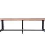 Typhoon Boardroom Table - Dual Post - 2 Piece Top - Double Stage 3200mm W x 1200mm D x 750mm H Black P/C Frame With Chrome Foot - Adj. Levelling Feet E0 Rated Melamine Board - 2.0mm Steel Used Throughout Frame (TTR3212)