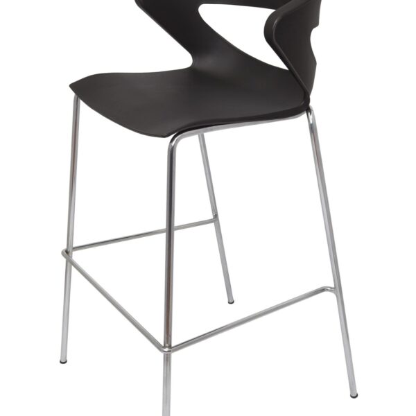 Rapidline Poly Bar Stool – Black (TAURUS STOOL)