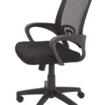 Rapidline Mesh Back Operator Chair With Arms - Black (VESTA BL)