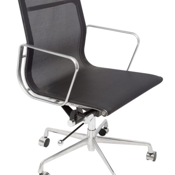 Rapidline Executive chair, Mesh Seat and Back with Chrome Arms and Base – Black (WM600 BL)