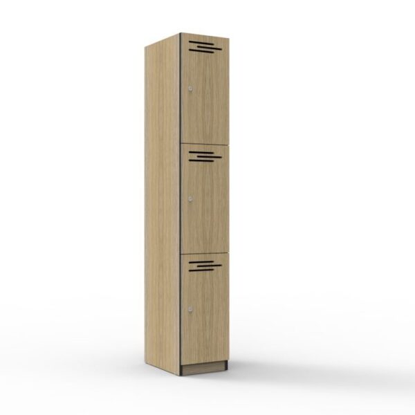 Rapid Infinity 3 Door Melamine Locker – 1850mm H x 305mm W x 455mm D (WRML-305/3)