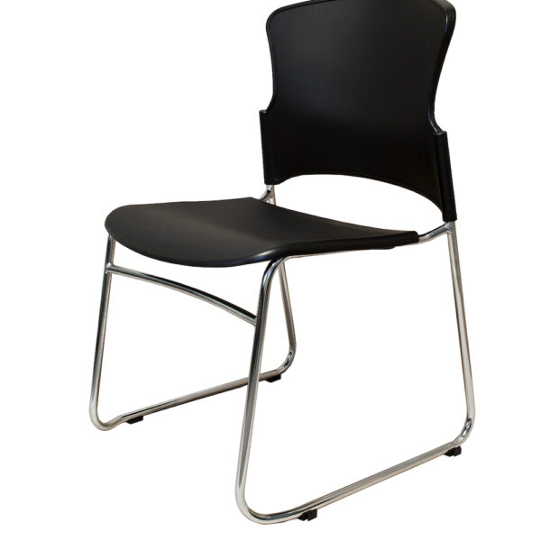 Heavy Duty PVC Sled Base Visitor/Lunchroom Chair With Linking Feature – (ZING)