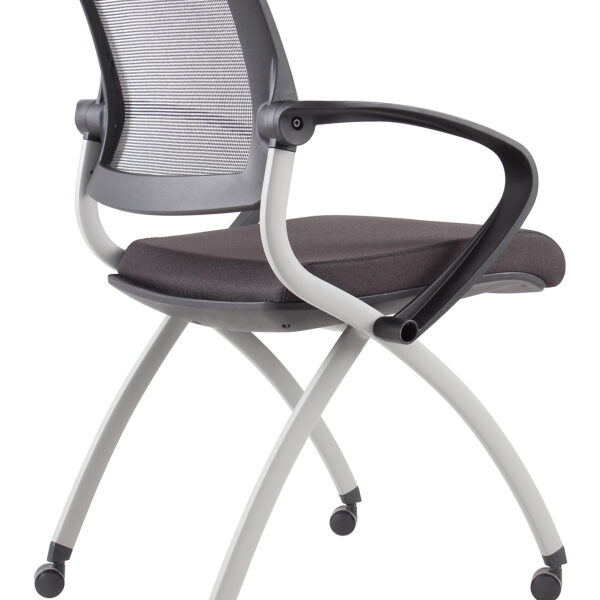 Mesh Back Training And Conference Chair Foldable With Nesting Capabilities (ZOOM BL)
