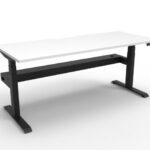 Boost Plus Single Sided Workstation With Cable Tray 1200mm W x 750mm D x 1330mm H (B+1PCT1275)