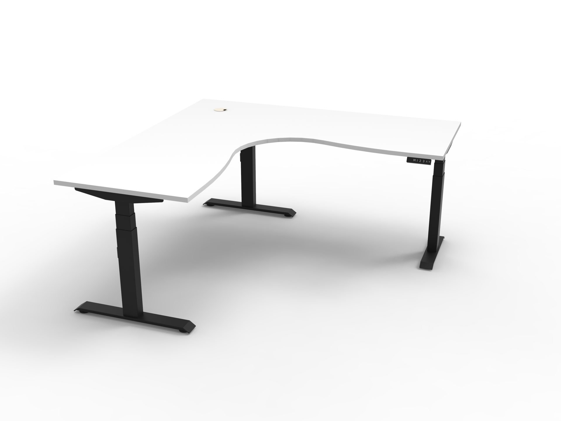 Boost Plus Corner Workstation 1800mm W x 1800mm W x 750mm D x 620mm - 1270mm H (B+CNR1P1818)