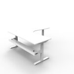 Boost Plus Corner Workstation with Cable Tray (B+CNRCTIP1515 NW/WS)