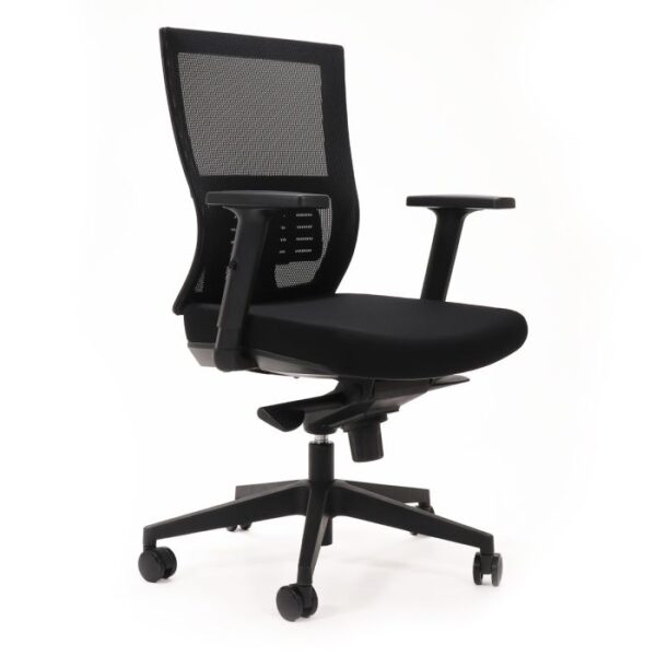 Cascade Medium Back Mesh Chair - Black (CASCADE MB BK)