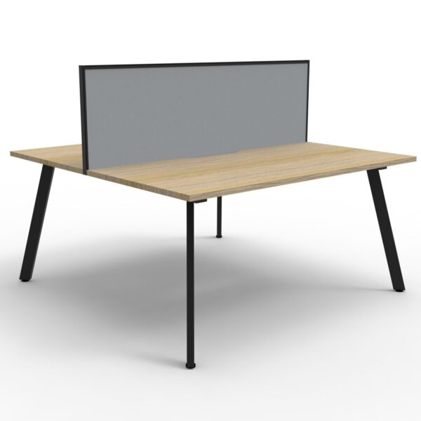 Eternity 10 Person Double Sided Workstation – With Screen 9000mm W x 1530mm D x 1200mm H (D-ELDWS10P1875)